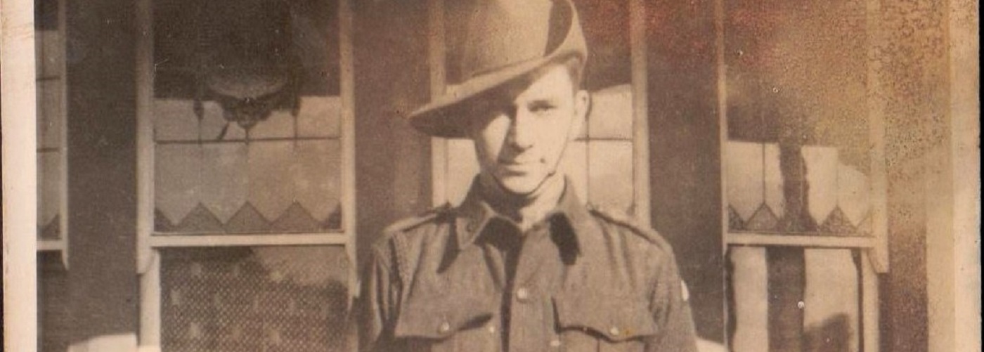 Bill Eaton, Bongaree Centenarian in his WWII uniform