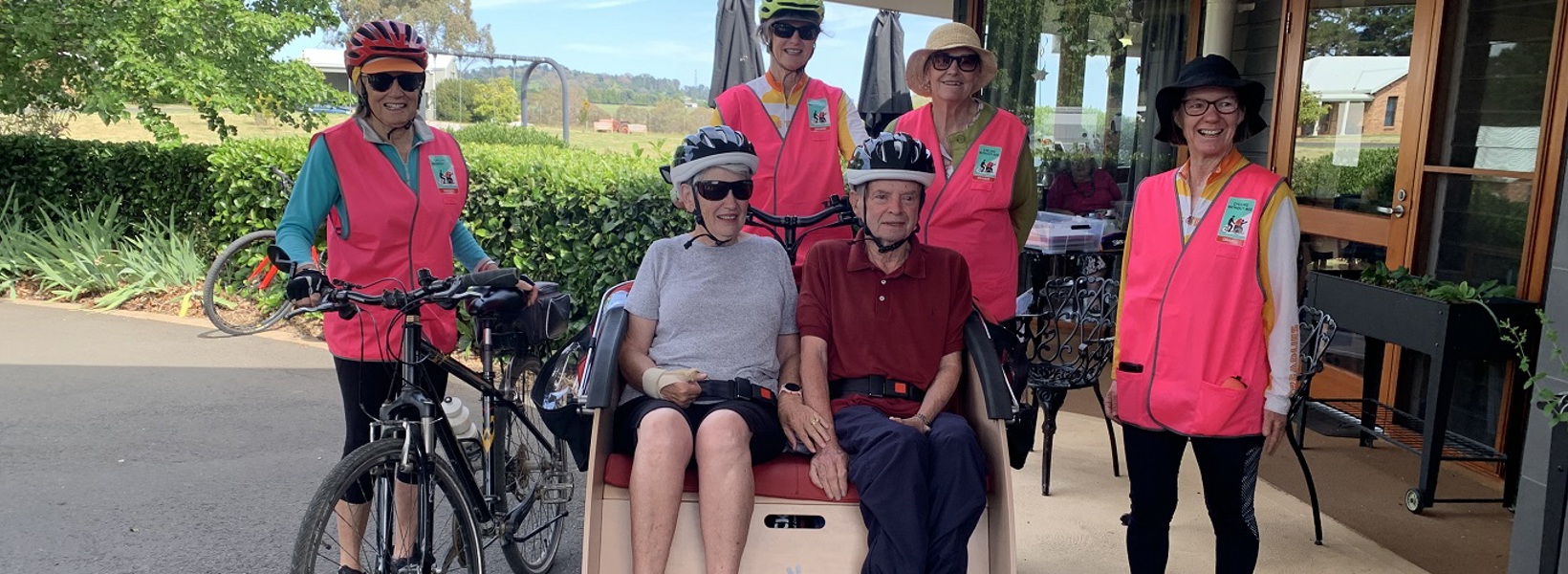 Cycling Without Age and Gosling Creek residents Cycling Without Age and Gosling Creek residents