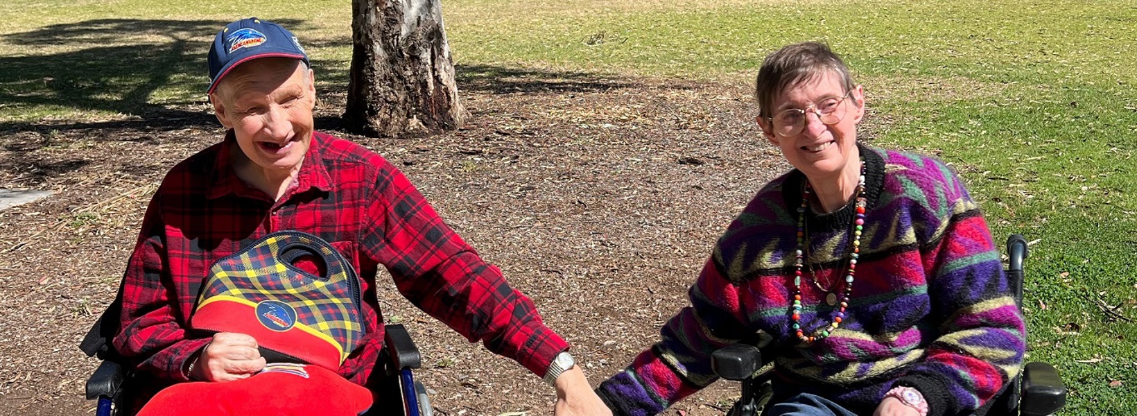 Holly aged care residents Rachel and John celebrating 40 years Holly aged care residents Rachel and John celebrating 40 years