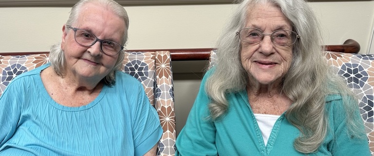 Coastal Waters residents and friends Shirley and Barbara Coastal Waters residents and friends Shirley and Barbara