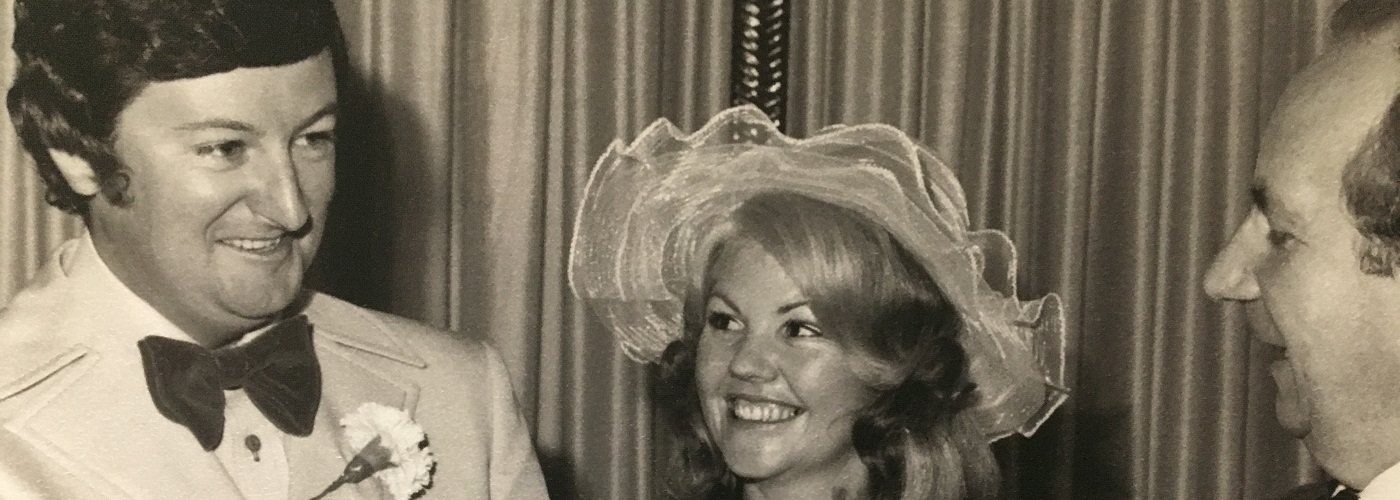 Bill and Coleen on their wedding day 