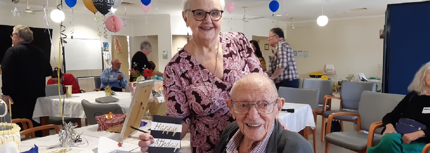 Clyde was surrounded by his family and friends for his 100th birthday