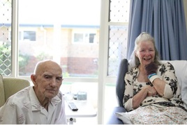 Father and daughter, Col and Julie Father and daughter, Col and Julie