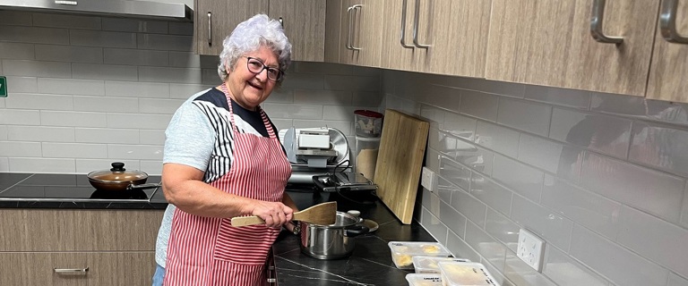 Margaret cooking up meals during the Townsville floods.jpg Margaret cooking up meals during the Townsville floods.jpg