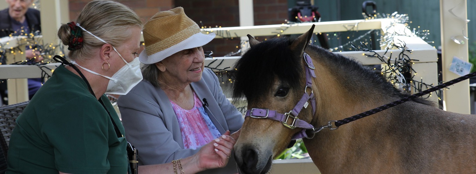 Maureen and Bronte the pony.jpg Maureen and Bronte the pony.jpg