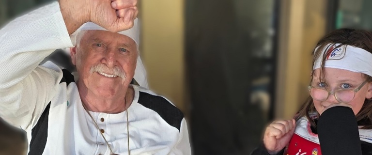 Michael visiting local taekwondo studio.jpg Michael visiting local taekwondo studio.jpg