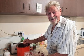 Selwyn is learning new skills with his support Selwyn is learning new skills with his support