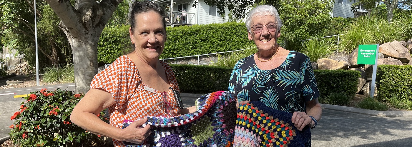 Susan and Jo with donated blankets.jpg