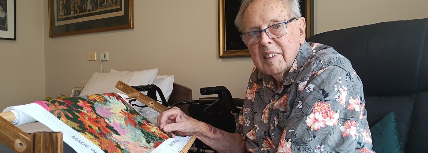 Syd working on his latest tapestry.jpg