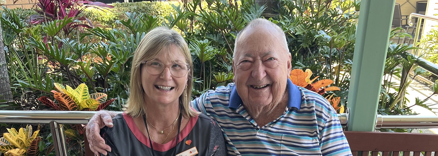 Team member Kelly and resident Kevin.jpg