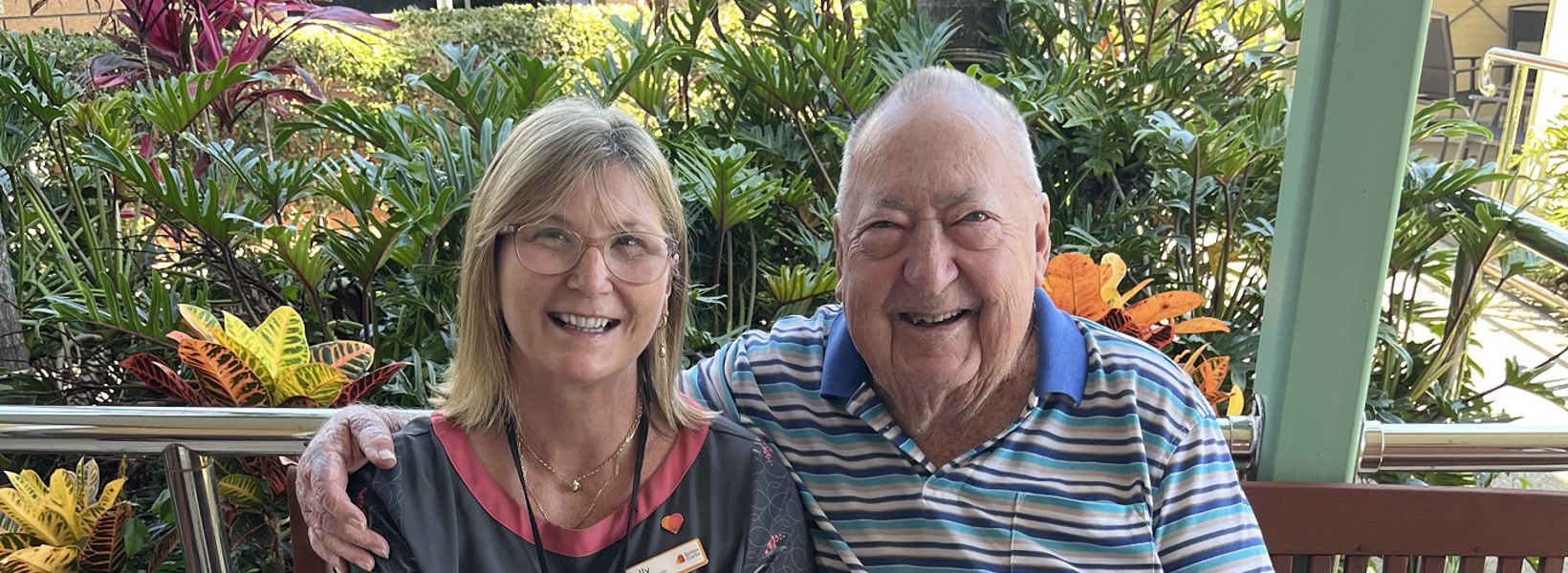 Team member Kelly and resident Kevin.jpg Team member Kelly and resident Kevin.jpg