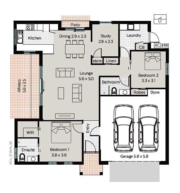 Martha Cove unit 14 floorplan