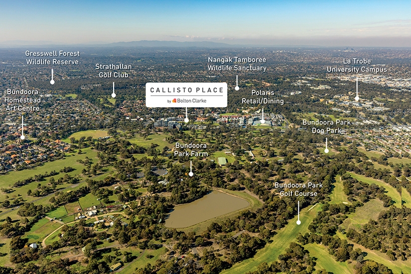 Callisto Place, Bundoora - Aerial